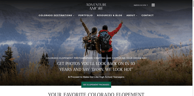 AdventureAmore.com website