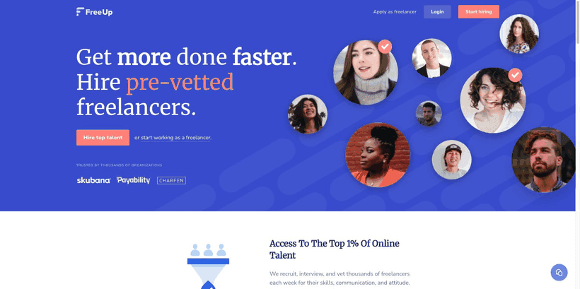 FreeUp.net website